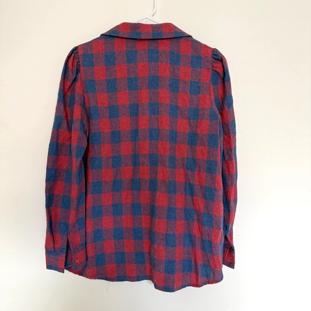 Tuckernuck Saranac Buffalo Checkered Puff Sleeve Top - Picture 9 of 10